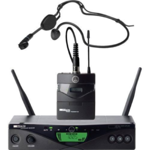 Sistema de micrófono inalámbrico de vincha profesional | WMS 470 SPORTS SET AKG