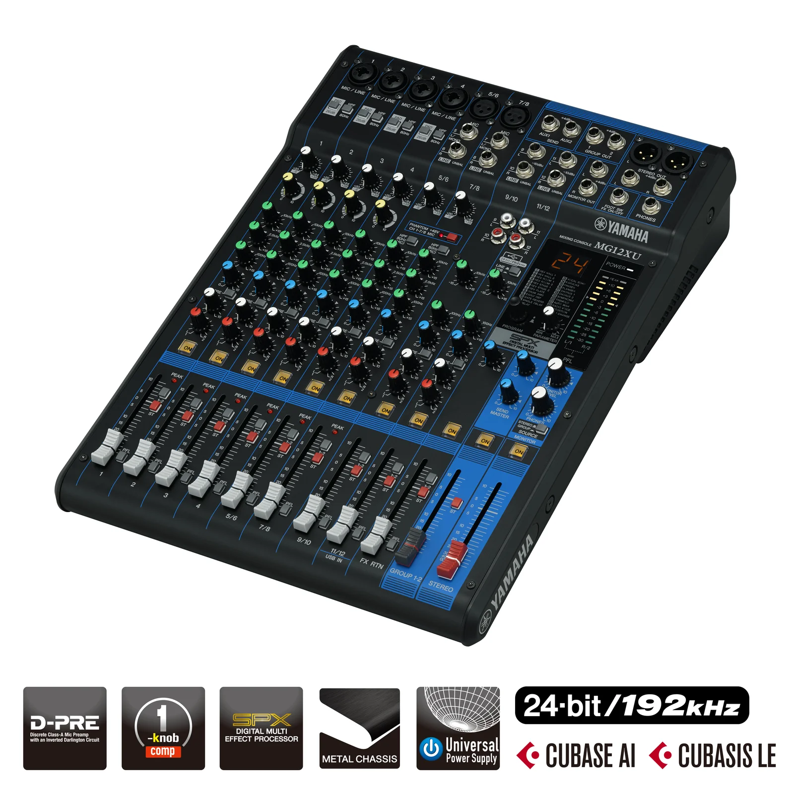 Yamaha MG12XU Mixer Analógico 12 Canales