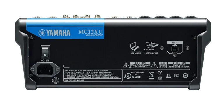 Conectividad Yamaha MG12XU