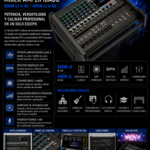 Yamaha EMX7 Consola Amplificada de 12 canales