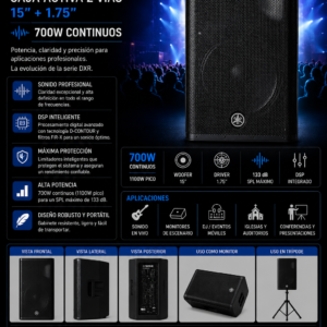 flyer-yamaha-dxr15mkii-ultramar-audio-peru.webp