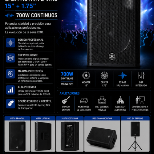 flyer-yamaha-dxr15mkii-ultramar-audio-peru.webp