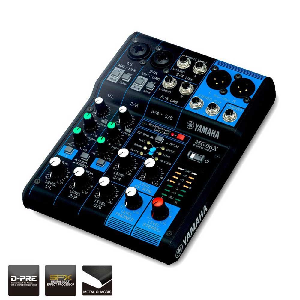 Yamaha MG06X Mixer Profesional de 6 Canales