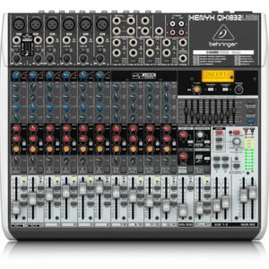 QX1832USB | Behringer | Mezclador 18 entradas y 3/2 buses con preamplificadores y compresores de micrófono XENYX, procesador Klark Teknik Multi-FX, opción inalámbrica e interfaz USB/audio