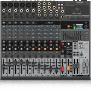Behringer X1832USB Mezclador de 18 entradas y 3/2 buses con preamps y comps de micrófono XENYX, ecualizador británico, procesador Multi-FX de 24 bits e interfaz USB/Audio
