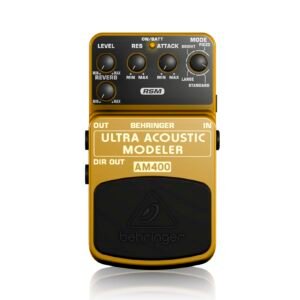 Behringer  AM400   Pedal de efectos de modelado de guitarra eléctrica a acústica definitivo