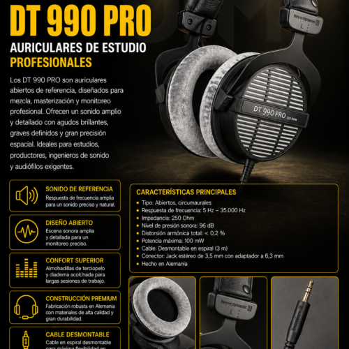 Beyerdynamic DT 990 Pro Auriculares de estudio