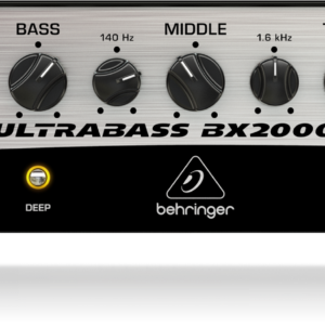 BX2000H | Behringer | Amplificador de bajos de clase D de 2000 vatios con preamplificador MOSFET, compresor y tecnología DYNAMIZER