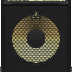 BXL3000A | Behringer | Amplificador de graves de 300 W y 2 canales con altavoz Bugera original de cono de aluminio de 15", analizador de espectro FBQ, compresor y procesador Ultrabass