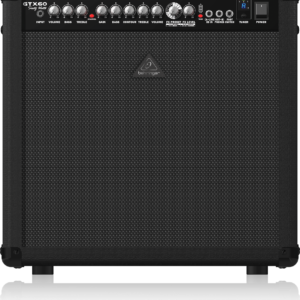 GTX60 | Behringer | Amplificador de Guitarra de 60 Watts con 2 Canales Independientes, FX, Tuner, Modelado de Válvulas y Altavoz Original Bugera de 12"