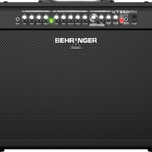 Behringer VT250FX Amplificador de guitarra de 2 x 50 W con 2 canales independientes, modelado de válvulas VTC, Dual FX y 2 altavoces originales Bugera de 12"