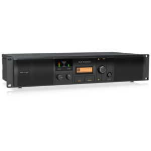 Behringer NX1000D Amplificador de potencia clase D ultraligero de 1000 vatios con control DSP y compensación de impedancia de altavoz SmartSense
