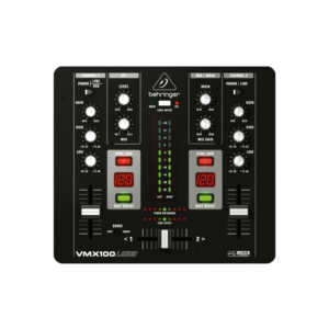 VMX100USB | Behringer | Mezclador DJ profesional de 2 canales con interfaz USB/Audio, contador BPM y control VCA