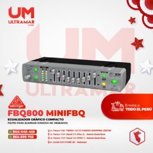 FBQ800 | Behringer | Ecualizador gráfico ultracompacto de 9 bandas con FBQ