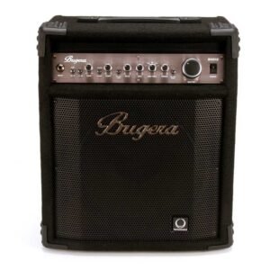 Bugera BXD12 Amplificador de graves de 1000 W con altavoz Turbosound original de 12", preamplificador MOSFET, compresor y tecnología DYNAMIZER