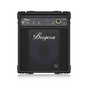 Bugera BXD12A Amplificador de graves de 1000 vatios con altavoz de cono de aluminio Turbosound original de 12", preamplificador MOSFET, compresor y tecnología DYNAMIZER