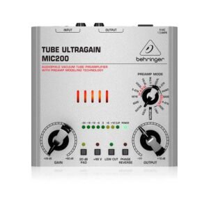 MIC200 | Behringer | Preamplificador de tubo de vacío para audiófilos con tecnología de modelado de preamplificación