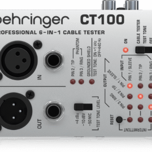 Behringer CT100 Comprobador de cables profesional 6 en 1