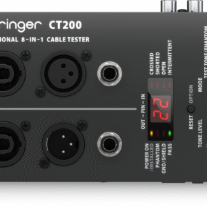 CT200 | Behringer | Comprobador de cables 8 en 1 controlado por microprocesador