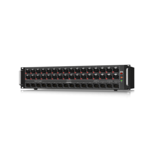 Behringer S32 Stage Box con 32 preamplificadores Midas con control remoto, 16 salidas y red AES50 con tecnología Klark Teknik SuperMAC