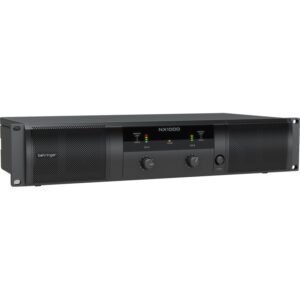 Behringer NX1000 Amplificador de potencia clase D ultraligero de 1000 vatios con compensación de impedancia de altavoz SmartSense