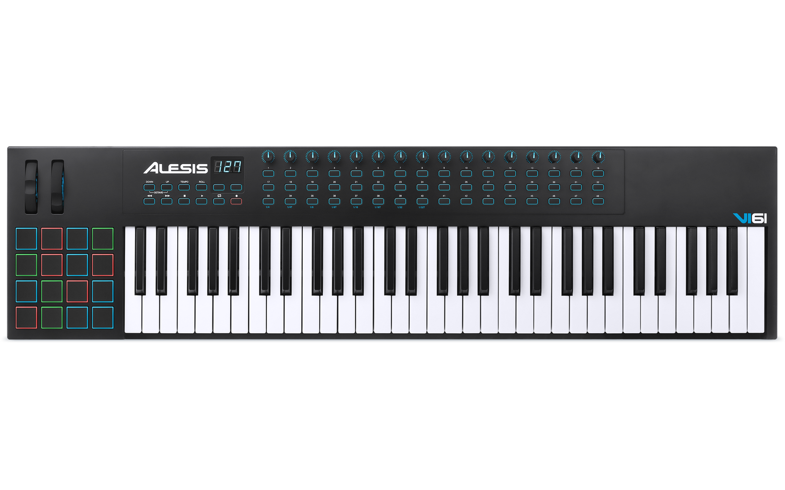 Alesis VI61 Controlador de teclado USB/MIDI avanzado de 61 teclas - Imagen 4