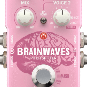 BRAINWAVES PITCH SHIFT | TC Electronic  | Pitch Shifter excepcional con algoritmos de calidad de estudio, voces duales de 4 octavas y pedal MASH innovador