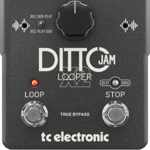 DITTO JAM X2 LOOPER | TC Electronic | Pedal Looper intuitivo con tecnología BeatSense receptiva, modos Rec-Play/Rec-Dub y sobregrabaciones ilimitadas