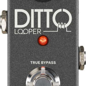 DITTO LOOPER | TC Electronic | Pedal Looper altamente intuitivo con 5 minutos de tiempo de bucle, Analog-Dry-Through y True Bypass