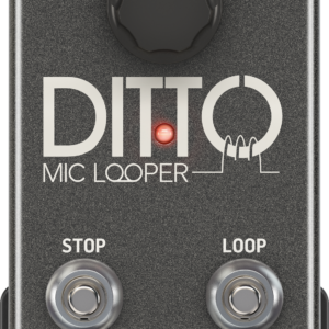 DITTO MIC LOOPER | TC Helicon | Pedal Looper de dos botones fácil de usar para voces e instrumentos acústicos