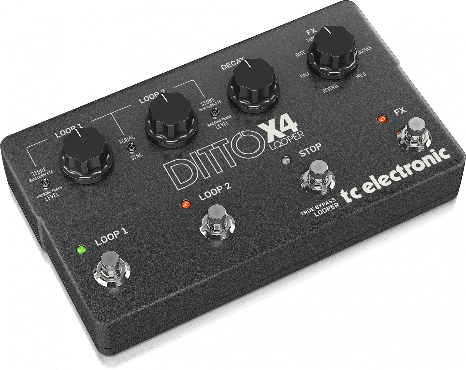 DITTO X4 LOOPER tc electronic Pedal looper de guitarra de doble