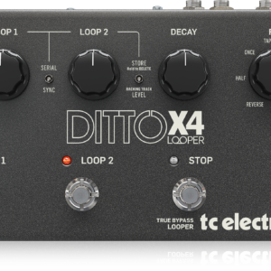 DITTO X4 LOOPER | tc electronic | Pedal looper de guitarra de doble pista con efectos de bucle