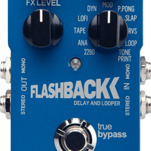 FLASHBACK DELAY | TC Electronic | Pedal de retardo habilitado para TonePrint con 11 tipos de retardo clásicos, toques de audio y bucle de 40 segundos