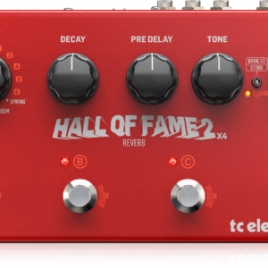 HALL OF FAME 2 X4 REVERB | TC Electronic | Aclamado pedal de reverberación ampliado con 4 interruptores MASH, Shimmer Reverb y 8 preajustes de reverberación