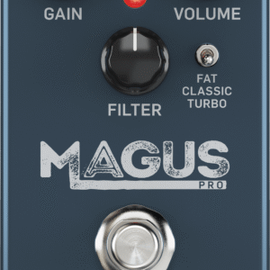 MAGUS PRO | TC Electronic | Pedal clásico de distorsión de alta ganancia con medios gruesos, control de filtro de agudos y 3 modos de recorte