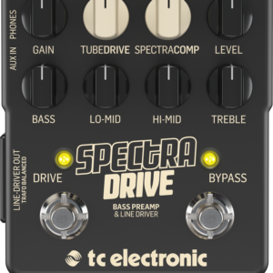 TC Electronic SPECTRADRIVE Preamplificador de graves y pedal de accionamiento de alta calidad con TubeDrive integrado y SpectraComp TonePrints