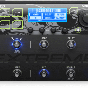 TC Helicon VOICELIVE 3 EXTREME Pedal de piso de rendimiento de efectos de guitarra y voz inigualable con pistas de acompañamiento, looping, automatización y grabación de audio