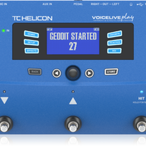 VOICELIVE PLAY | TC Helicon | Stompbox de efectos vocales de 3 botones con bucle