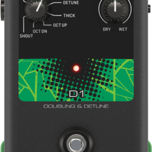 VOICETONE D1 | TC Helicon | Stompbox de un solo botón para efectos de duplicación vocal realistas