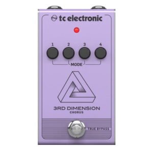 3RD DIMENSION CHORUS | TC Electronic | Recreación de pedal de coro analógico vintage con selección de efectos de 4 botones y circuito BBD