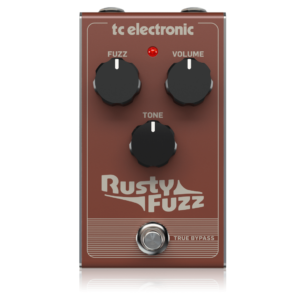 TC Electronic RUSTY FUZZ Fuzz de transistores a base de silicio con tonos de fuzz con compuerta vintage y tipo velcro