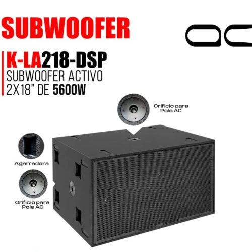 AC K-LA218-DSP SUBWOOFER 2X18" 5600W