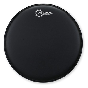AQU-TCRSP2-16BK | AQUARIAN DRUMHEADS | PARCHE 16"TEX COATED RESPONSE 2 BLACKTWO PLY "AQUARIAN"