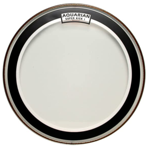AQU-SKI24 | AQUARIAN DRUMHEADS | PARCHE 24"CLEAR SINGLE PLY SUPER KICK "AQUARIAN"