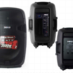 MRS MRS-3215 PACK Set de Cajas Acústicas Activo/Pasivo 2 Vías 2000W C/Mic. Inalámbrico, USB, Control Remoto