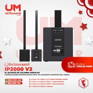 Turbosound iP2000 V2 Array Móvil de Dos Vías, 1000w, 123db