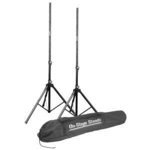 On-Stage SSP7900 Pack De Atriles De Aluminio Para Parlantes Con Bolsa (PAR)