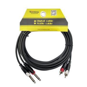 BJJ208/3M | SOUNDKING | Cable 2 plug RCA a 2 plug mono 6.3mm 3m