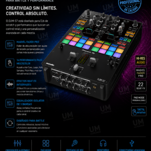 Pioneer DJM-S7 Mesa de mezclas de 2 canales para Scratch