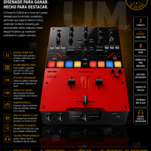 Pioneer DJM-S5 Mezcladora de DJ de 2 canales estilo scratch